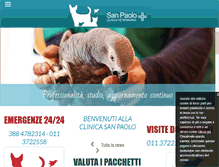 Tablet Screenshot of ambulatorioveterinario-torino.it